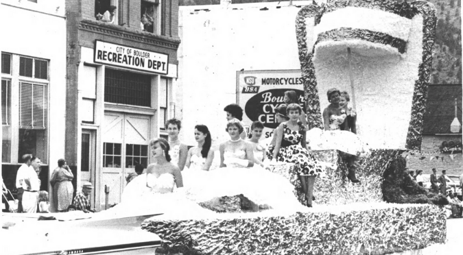 1956 parade in Boulder
