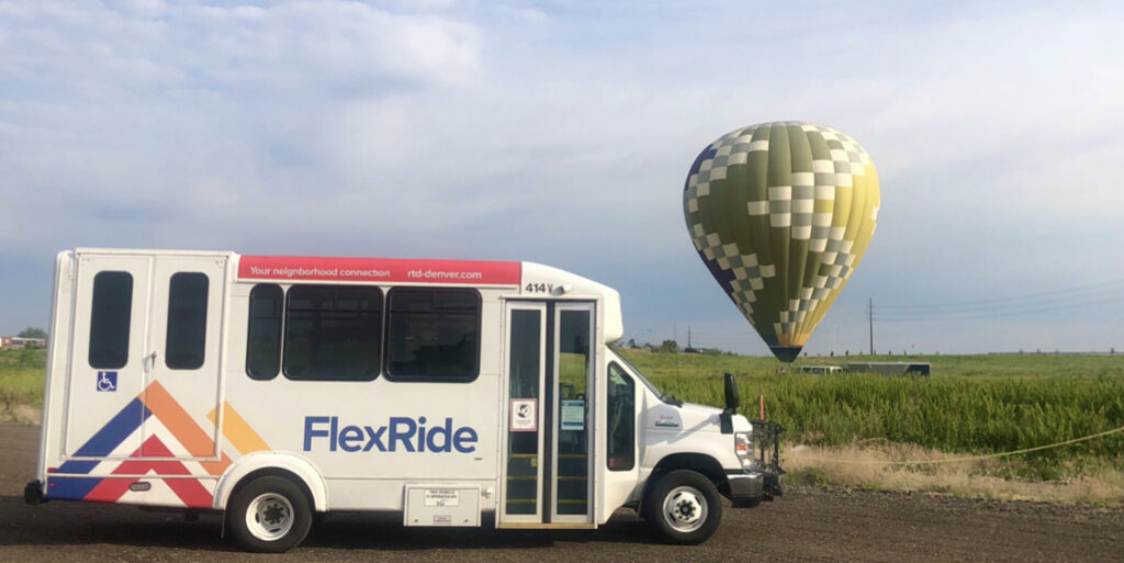 RTD FlexRide bus driven by Via Mobility Services